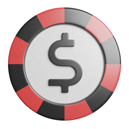 Poker Chip  3D Icon