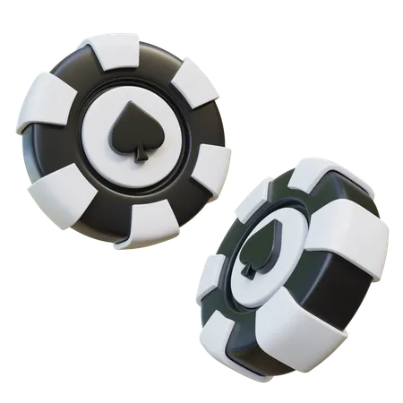 Poker Chips  3D Icon