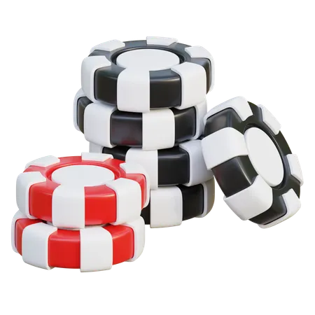 Poker Chips  3D Icon