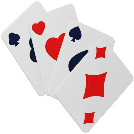 Poker Playing Cards  3D Icon