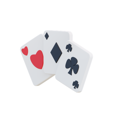 Poker Playing Cards  3D Icon