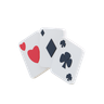 3d poker playing cards emoji