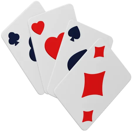Poker-Spielkarten  3D Icon
