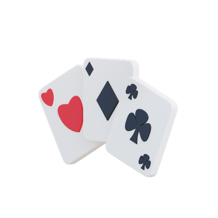 Poker-Spielkarten  3D Icon