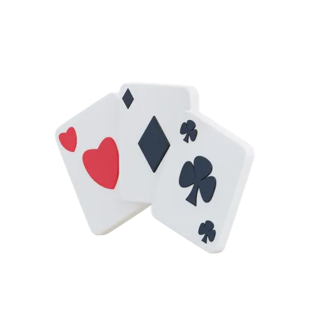 Poker-Spielkarten  3D Icon