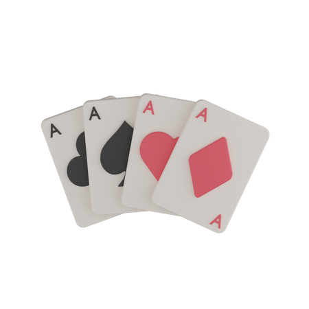 Pokerkarten  3D Icon