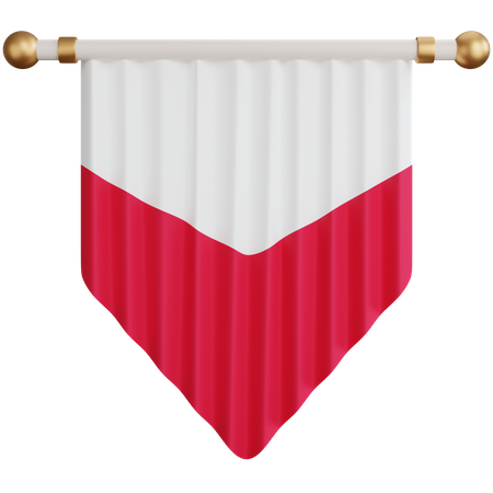 Poland Flag  3D Icon