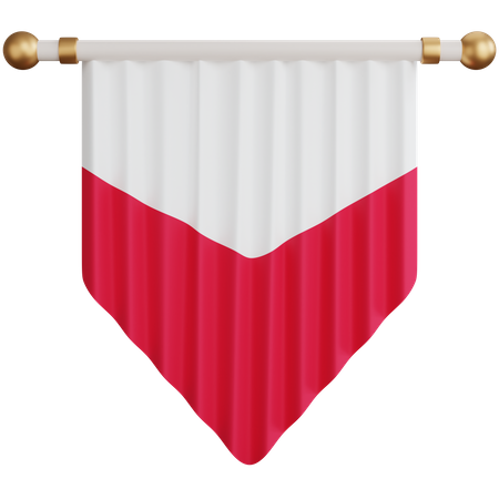 Poland Flag  3D Icon