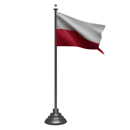 Poland flag  3D Illustration