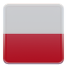 3d poland flag logo