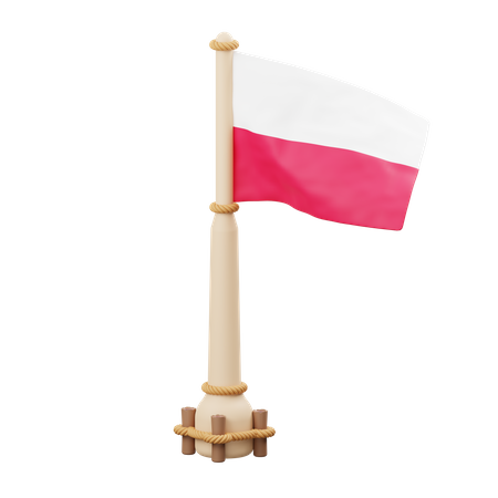 Poland Flag 3D Icon