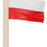 3d poland flag illustration