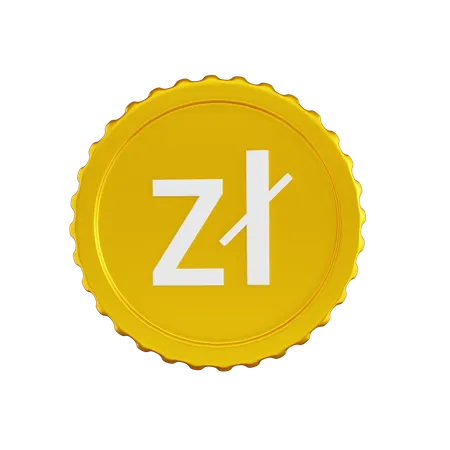 Poland Zloty Coin  3D Icon
