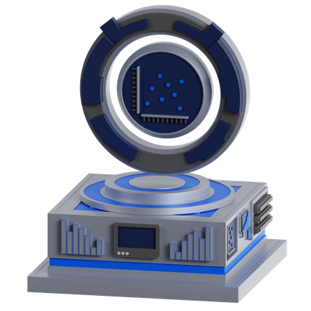 Polar Area Chart  3D Icon