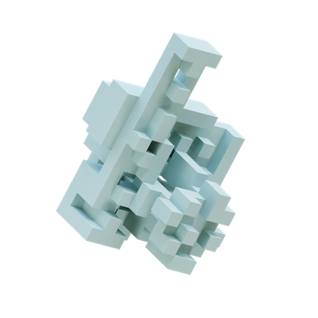 Polar Ice Cell Fracture  3D Icon