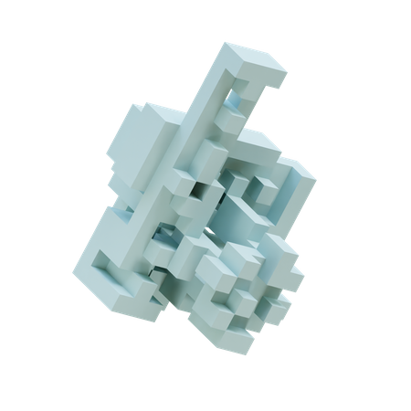 Polar Ice Cell Fracture  3D Icon