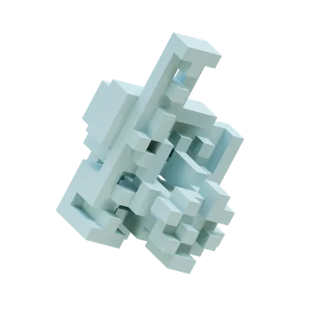 Polar Ice Cell Fracture  3D Icon