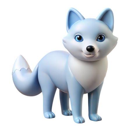 Polarfuchs  3D Icon