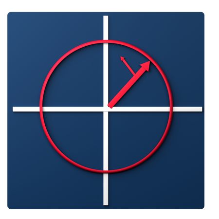 Polarisation circulaire droitier  3D Icon