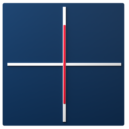 Polarização vertical  3D Icon