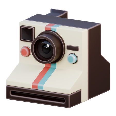 Polaroid Camera  3D Icon