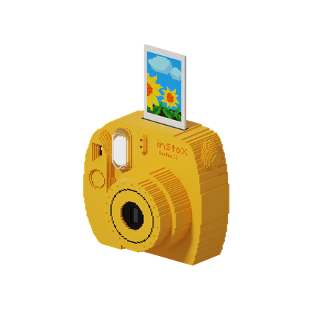 Polaroid Camera 3D Illustration
