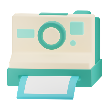 Polaroid Camera  3D Icon