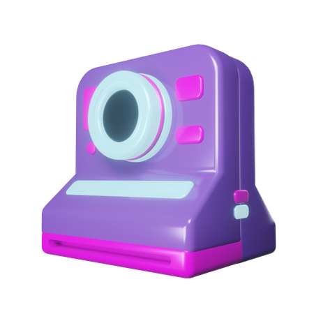 Polaroid Camera  3D Icon