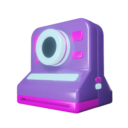 Polaroid Camera  3D Icon