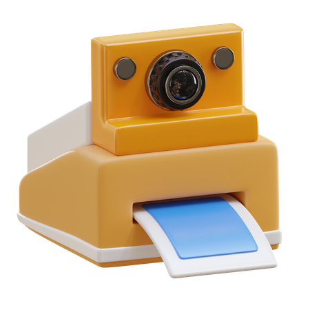 Polaroid Camera  3D Icon