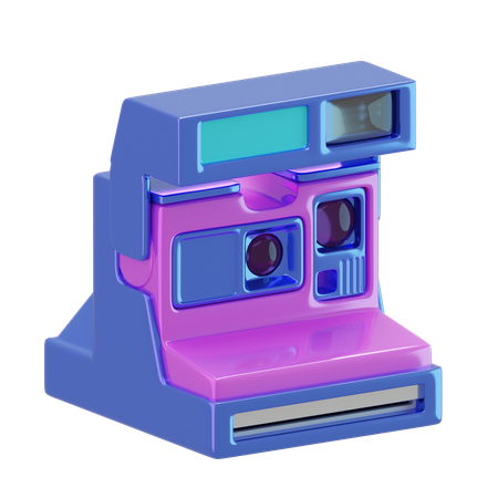 Polaroid Camera  3D Icon