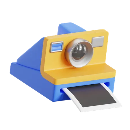 Polaroid Camera  3D Icon