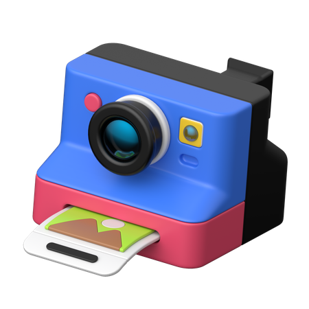 Polaroid Camera  3D Icon