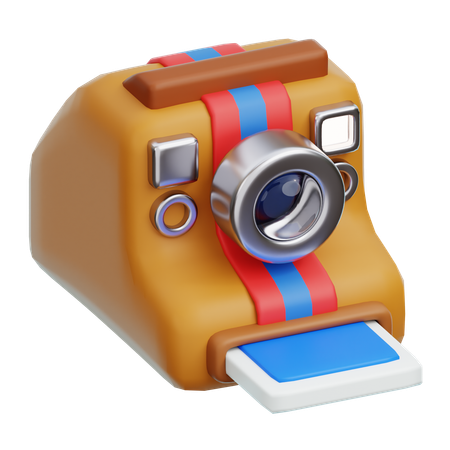 Polaroid Camera  3D Icon
