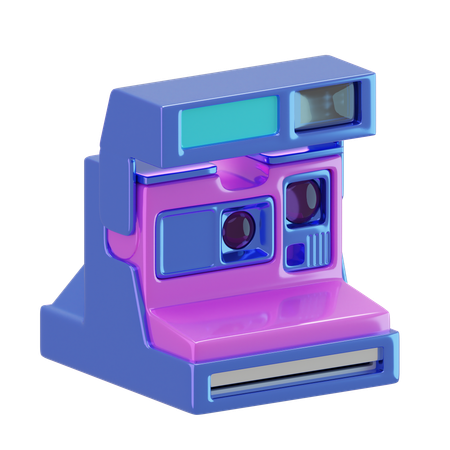 Polaroid Camera  3D Icon