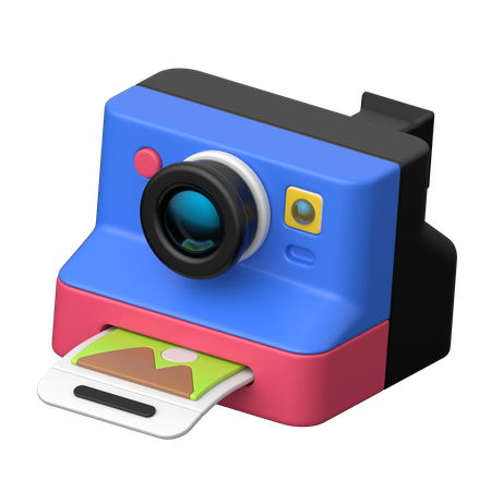 Polaroid Camera  3D Icon