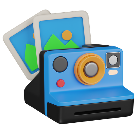 Polaroid camera  3D Icon