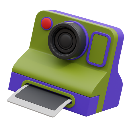 Polaroid Camera  3D Icon