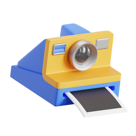Polaroid Camera  3D Icon