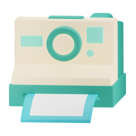 Polaroid Camera  3D Icon