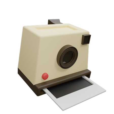 Polaroid Camera  3D Icon