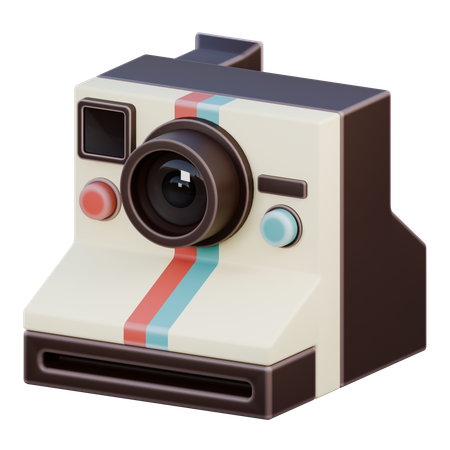 Polaroid Camera  3D Icon