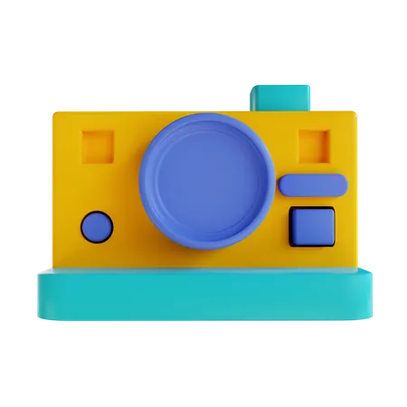 3 D Illustration Polaroid Camera 3D Icon