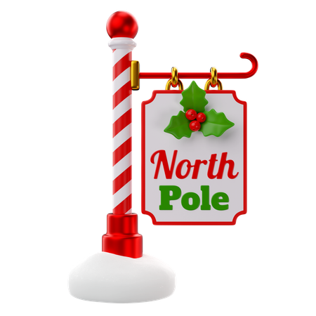 Pôle Nord  3D Icon