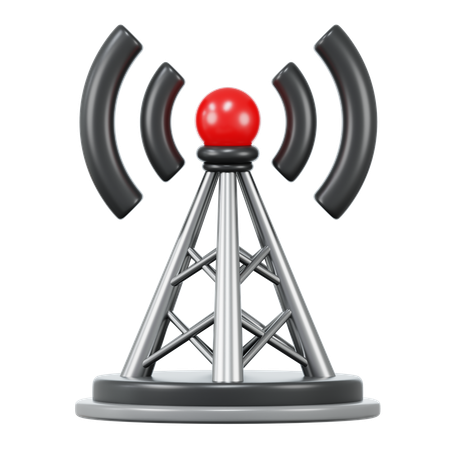 Pôle réseau  3D Icon