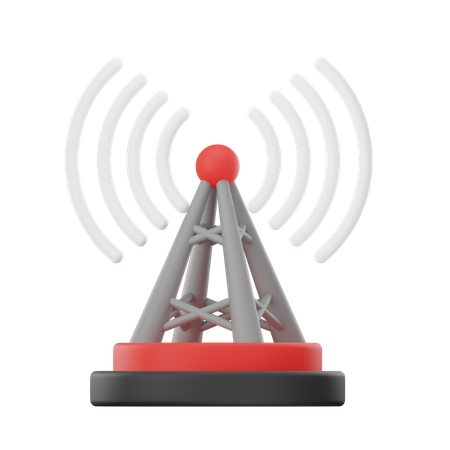 Pôle réseau  3D Icon