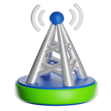 Pôle réseau  3D Icon