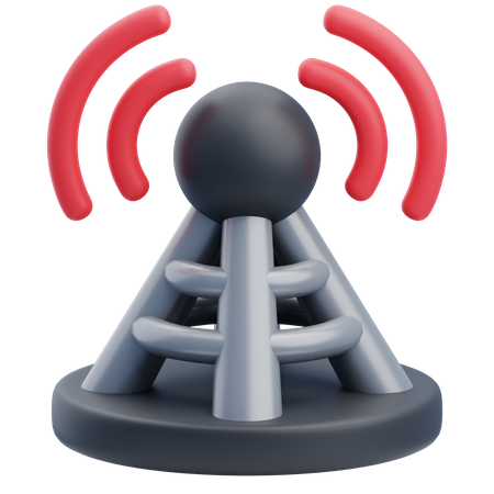 Pôle réseau  3D Icon