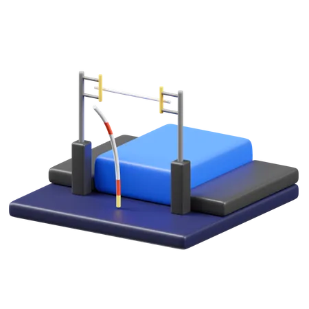 Pole Vault  3D Icon