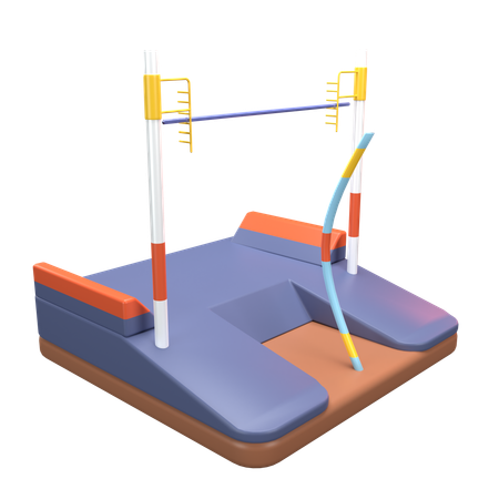 Pole Vault  3D Icon